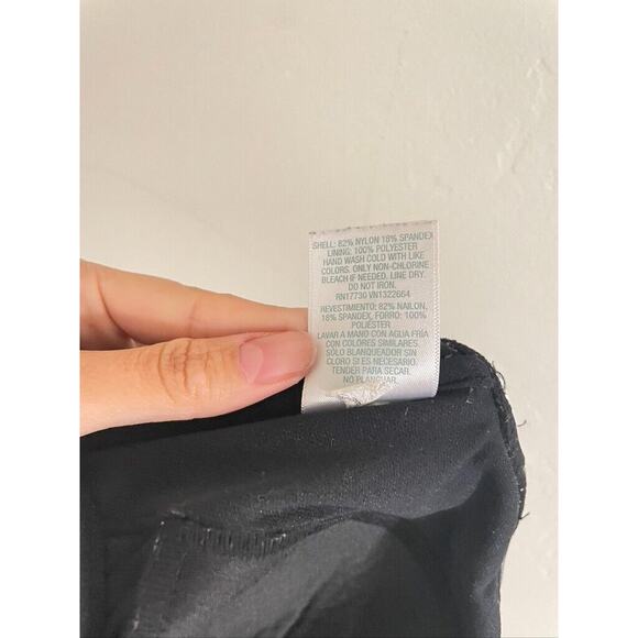 Kona Sol Swimsuit Medium One-piece Black & White Striped Strapless Bathing Suit - Picture 7 of 7